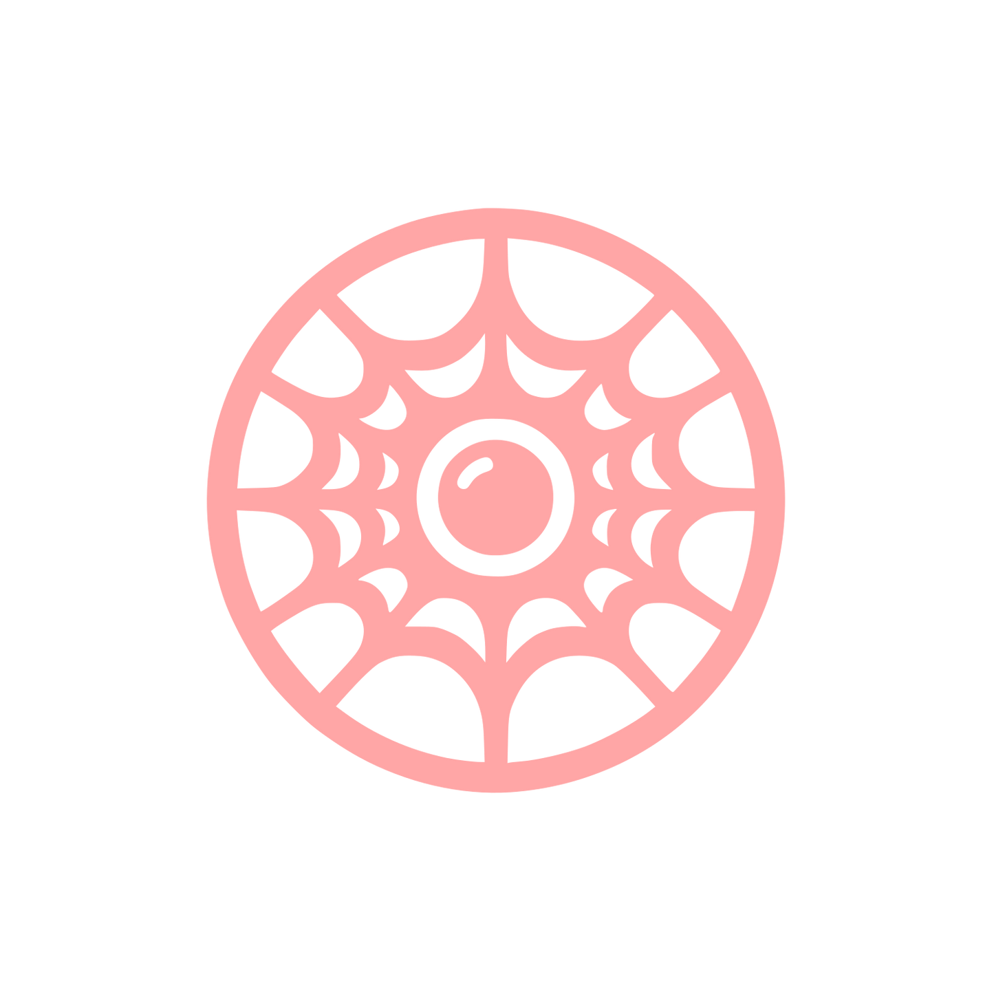 Spider Web Logo #ffa6a6