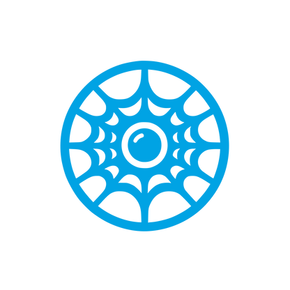 Spider Web Logo #00a3e4