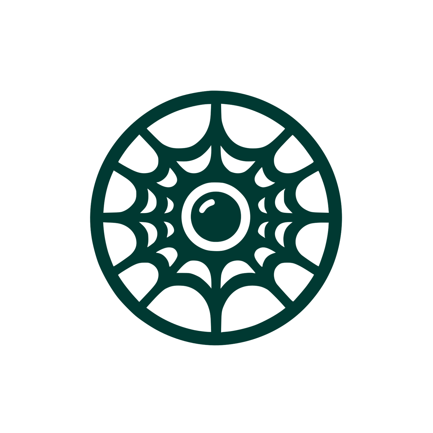 Spider Web Logo #003932
