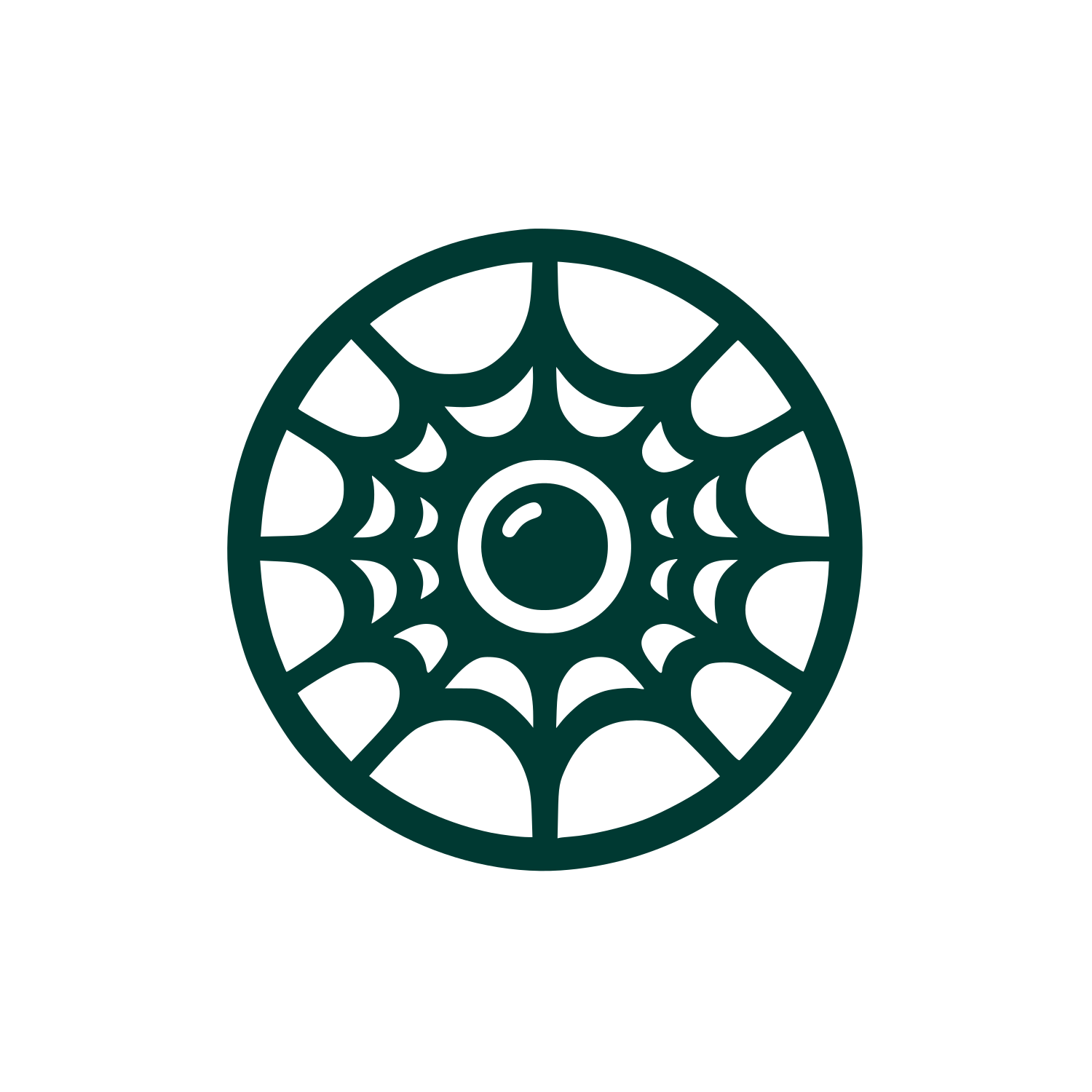 Spider Web Logo #003932