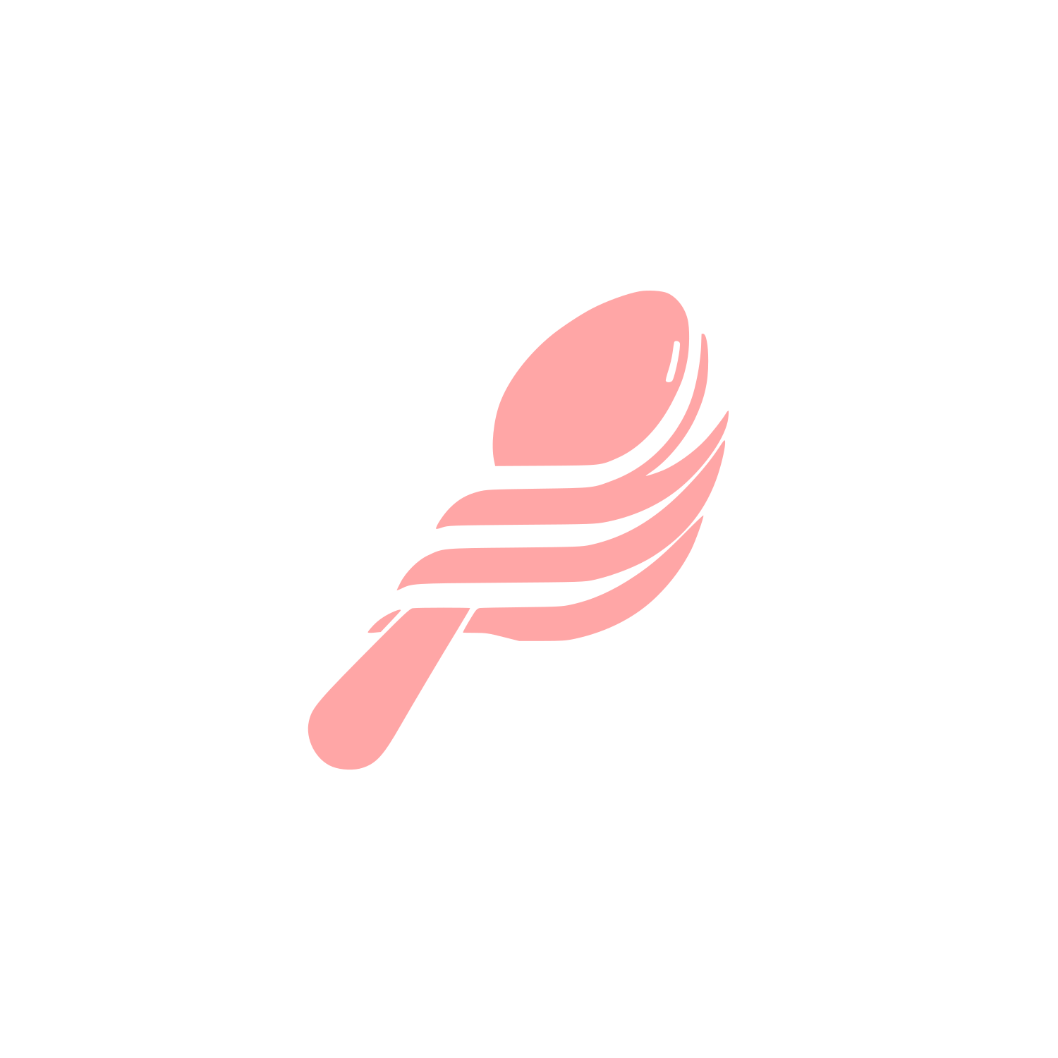 Dynamic Spoon Logo #ffa6a6