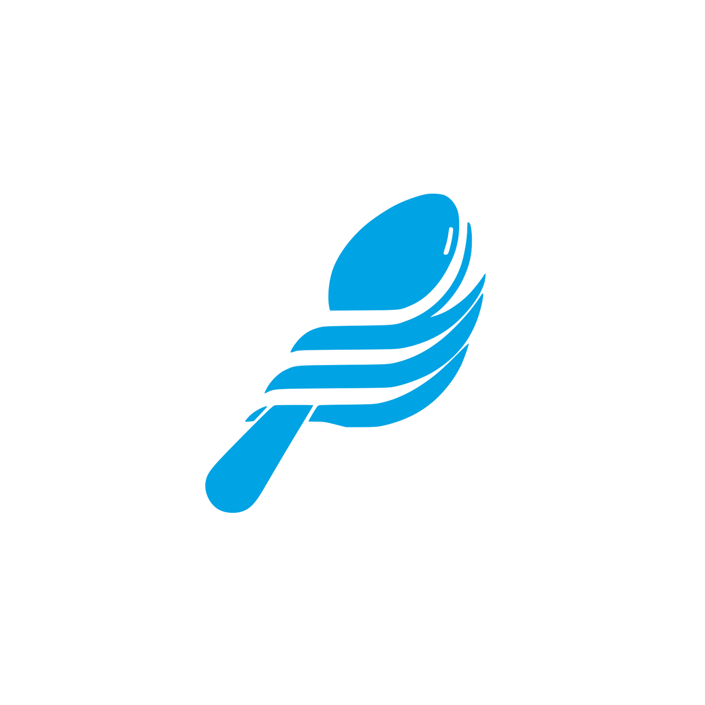 Dynamic Spoon Logo #00a3e4