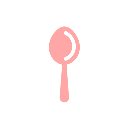 Simplified Spoon Logo #ffa6a6