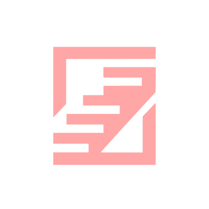 Stairs Letter Logo #ffa6a6