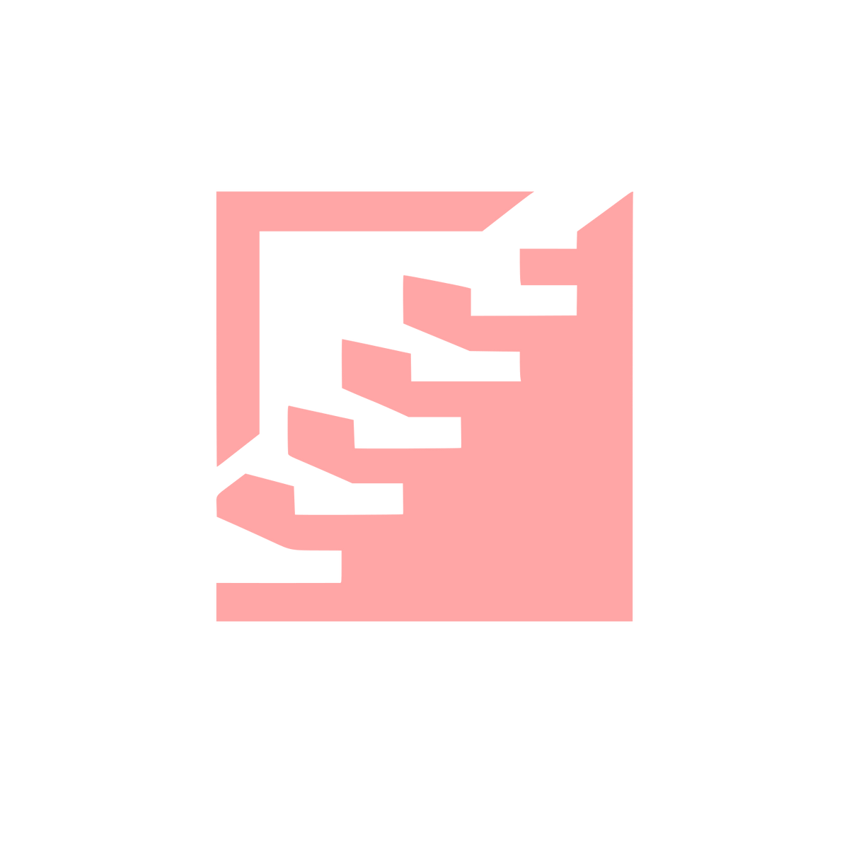 Staircase Building Logo #ffa6a6