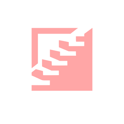 Staircase Building Logo #ffa6a6