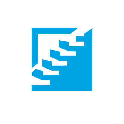 Staircase Building Logo #00a3e4