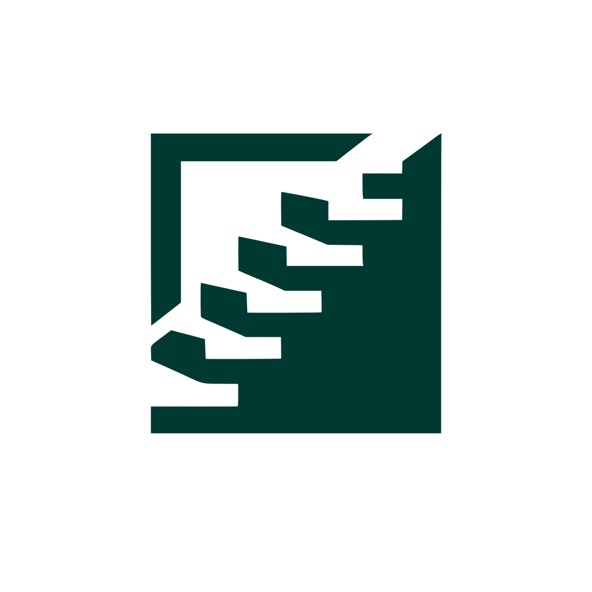 Staircase Building Logo #003932