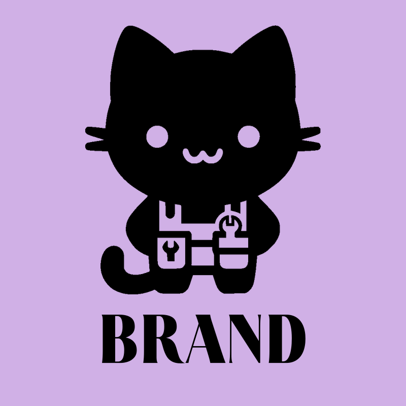 Cat with Tools Logo preview