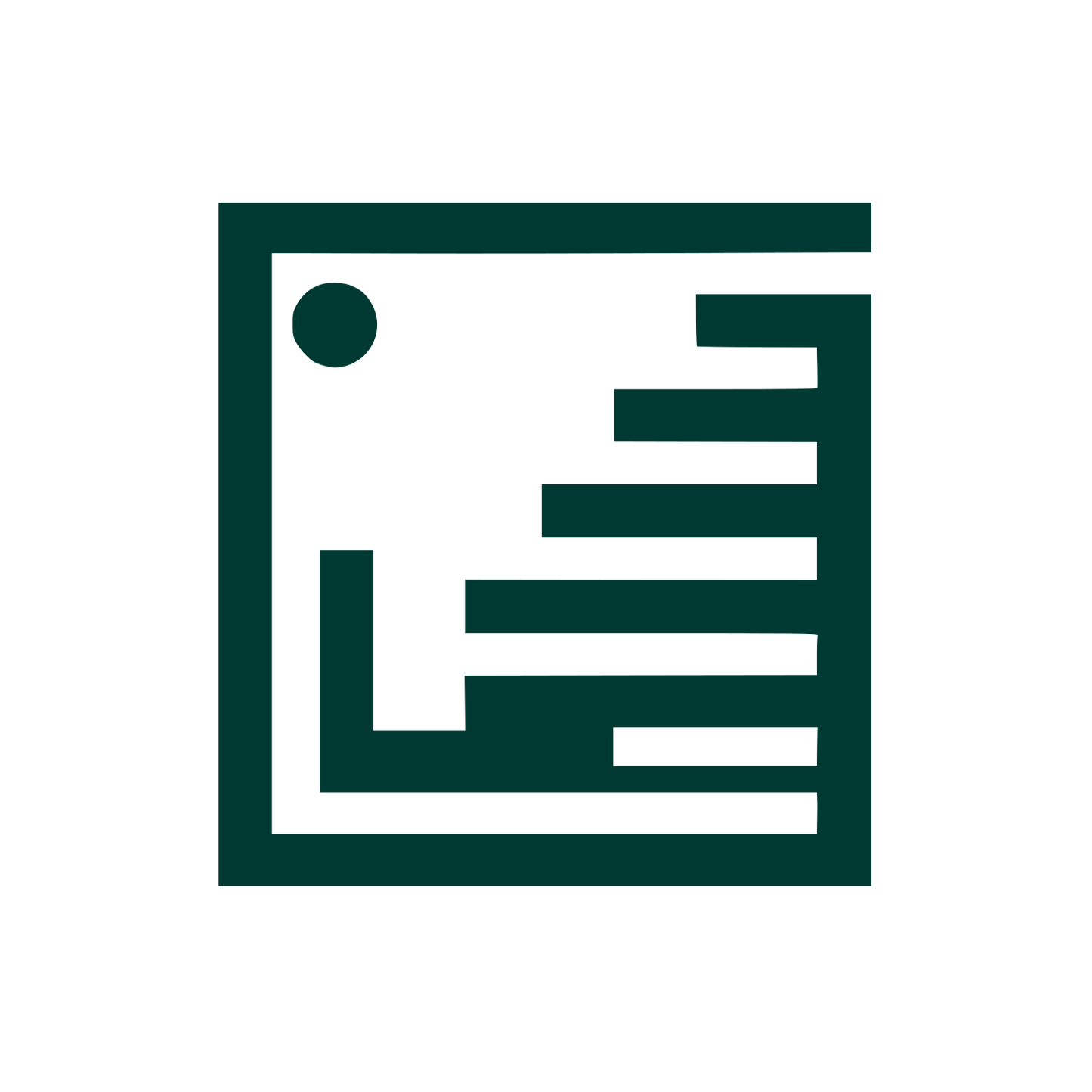 Document with Bar Chart Icon #003932