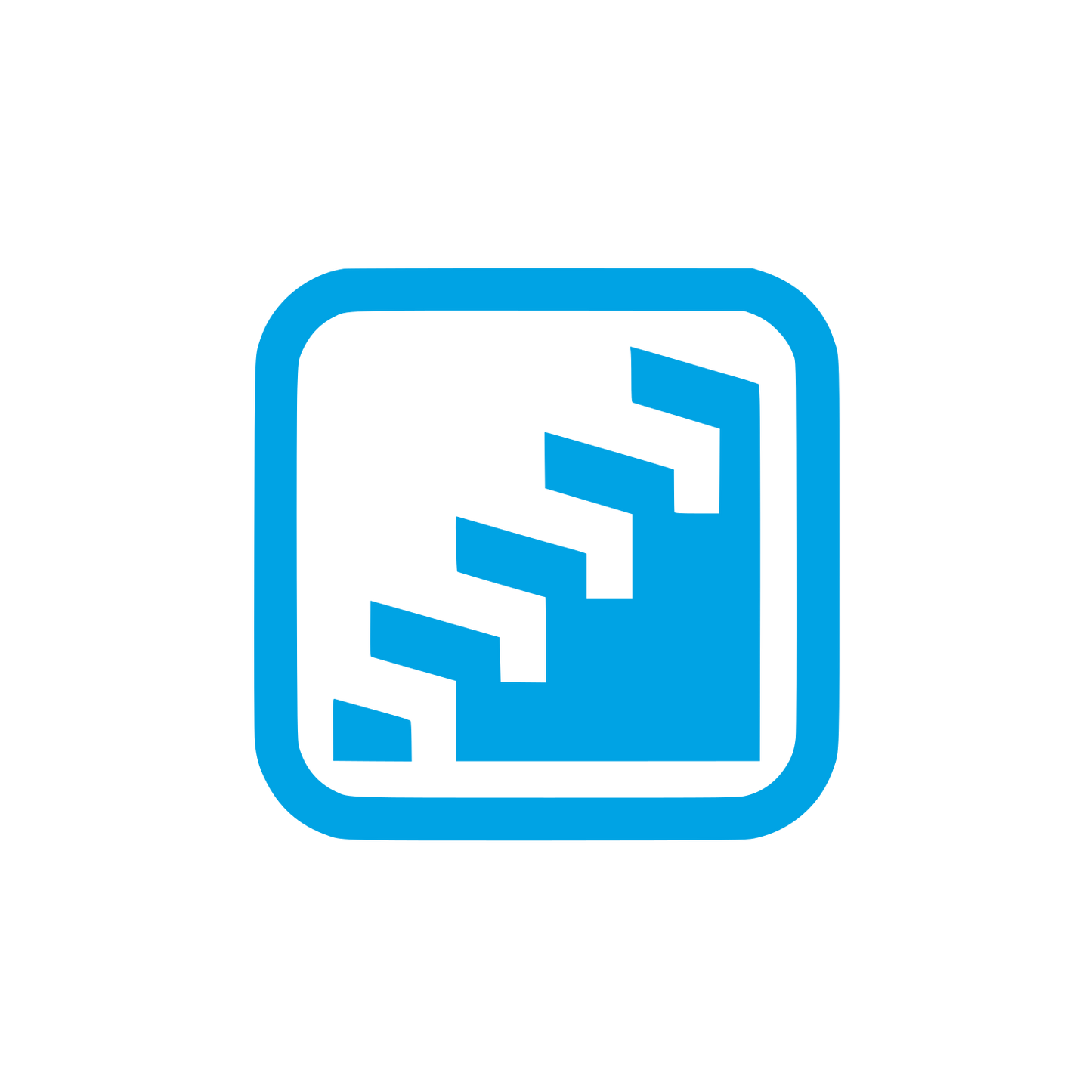 Stairs Logo #00a3e4