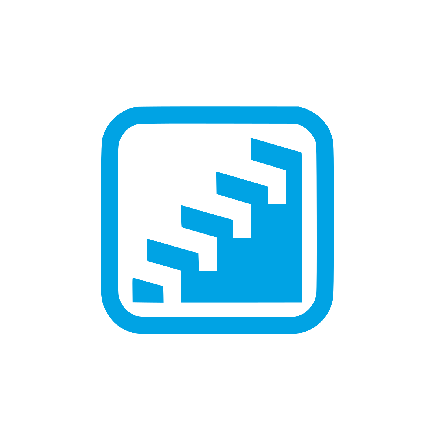 Stairs Logo #00a3e4