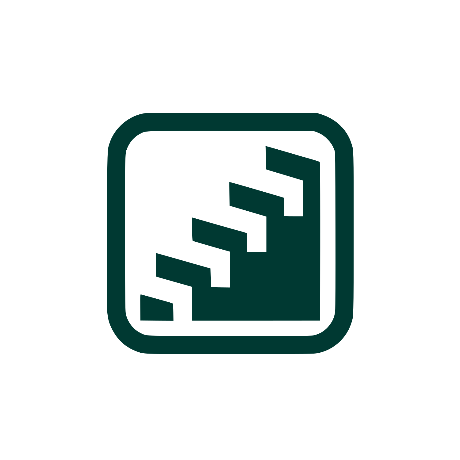 Stairs Logo #003932