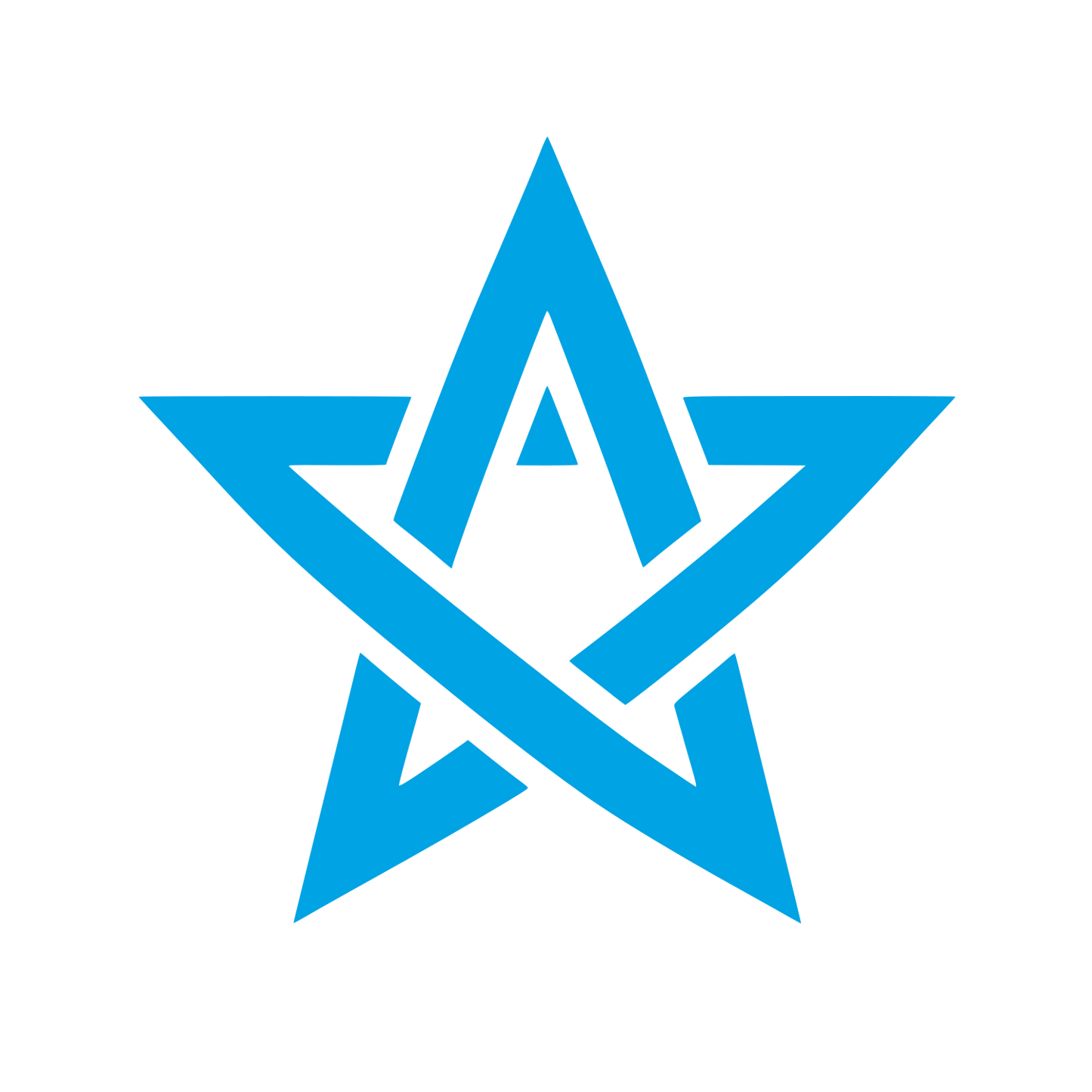 Abstract Star Logo #00a3e4