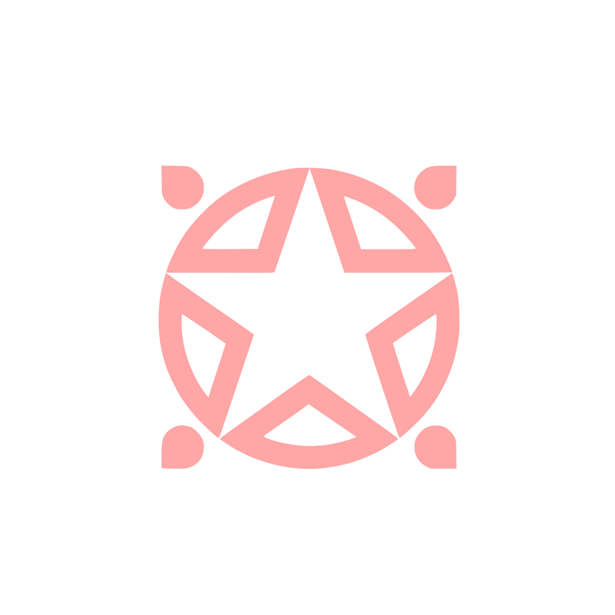 Star Emblem Logo #ffa6a6