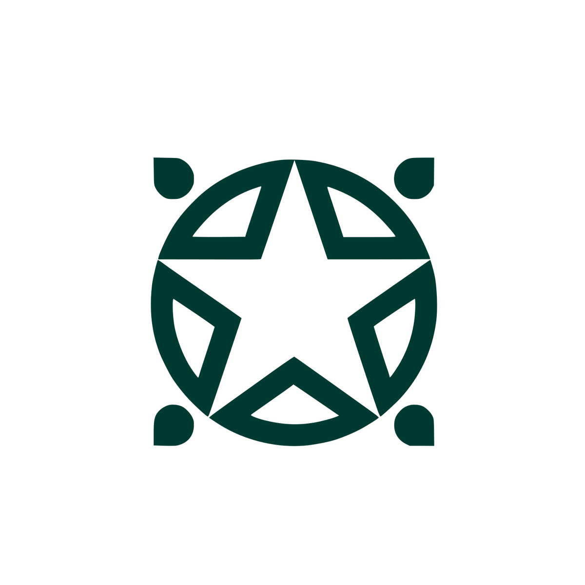 Star Emblem Logo #003932