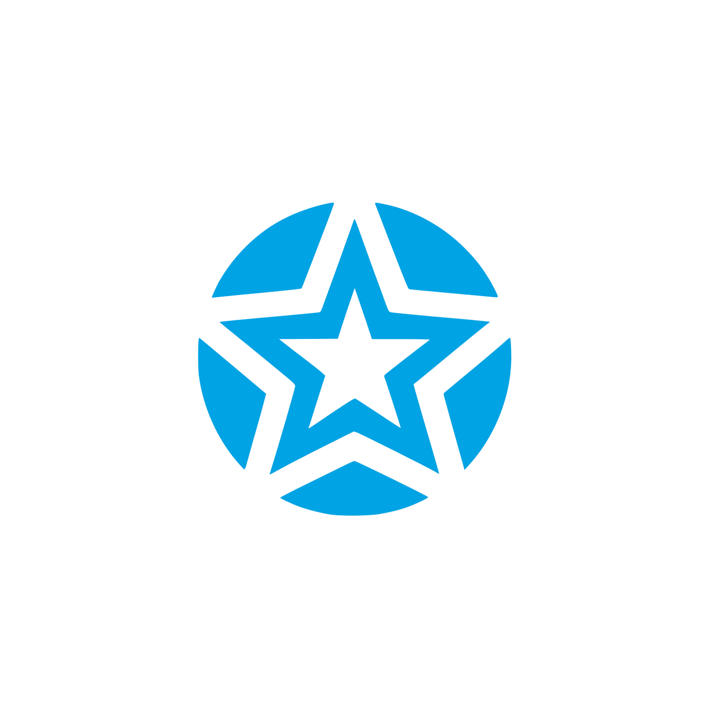 Abstract Star Logo #00a3e4