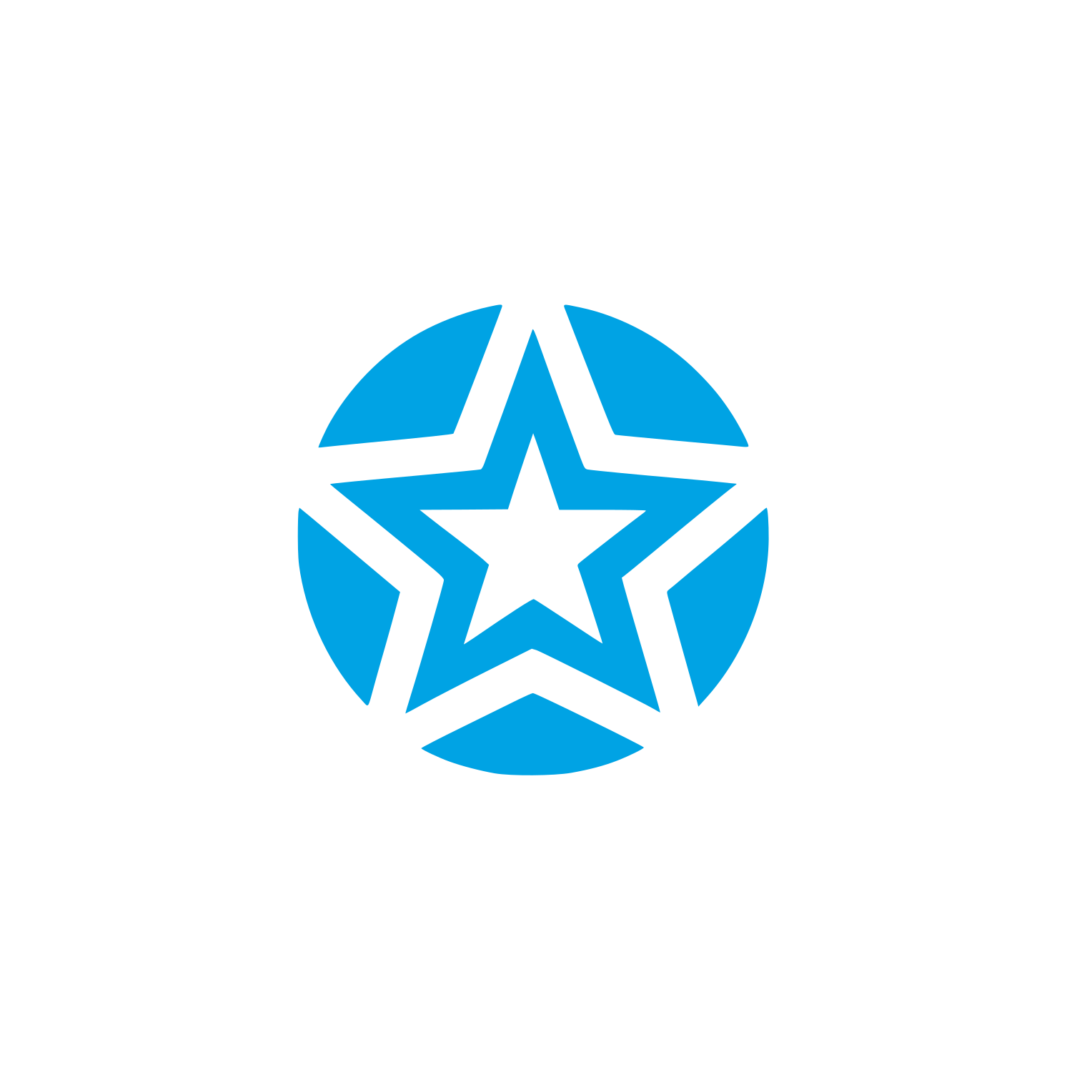 Abstract Star Logo #00a3e4