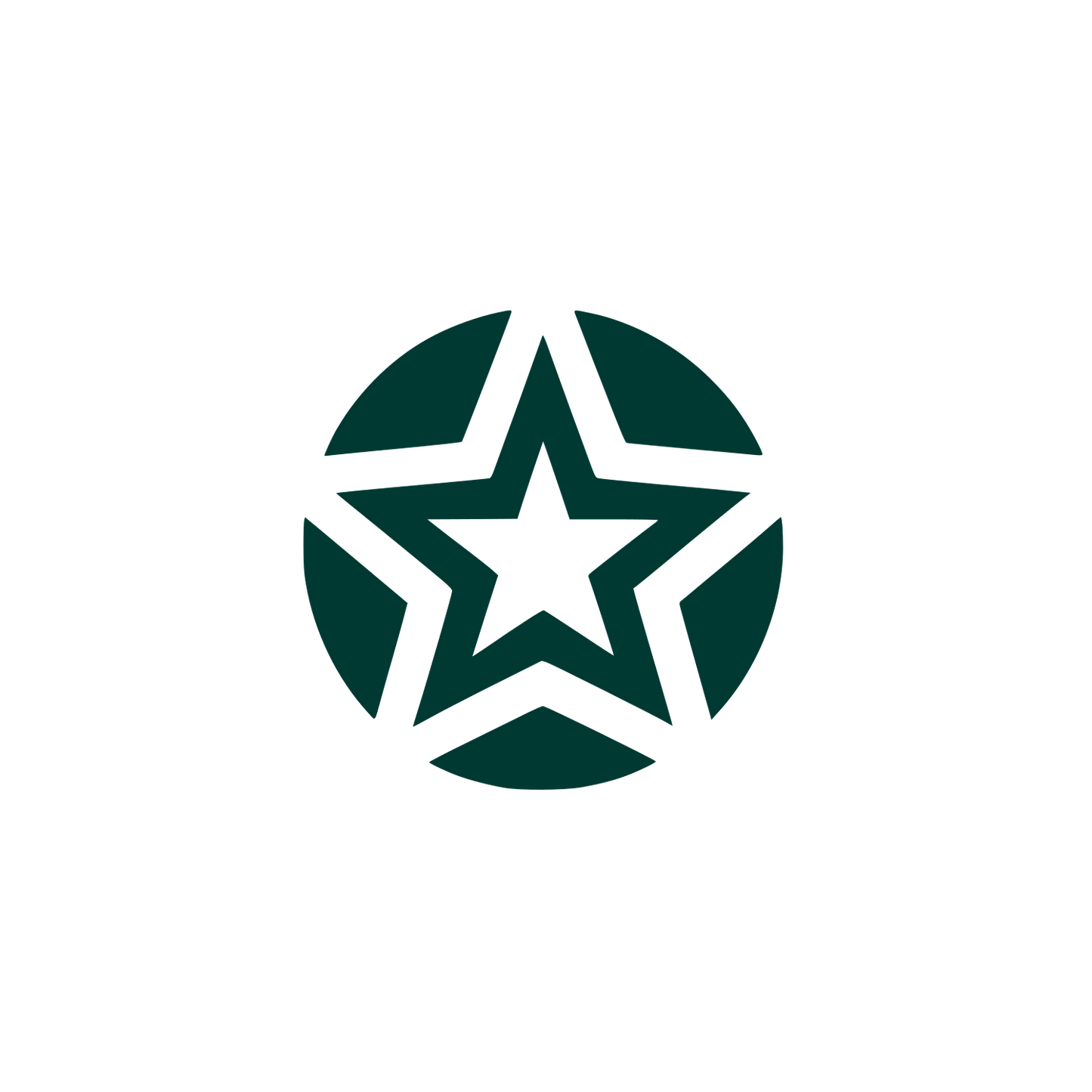 Abstract Star Logo #003932