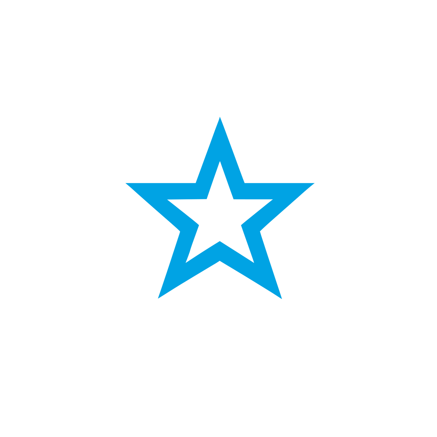 Black Star Logo #00a3e4