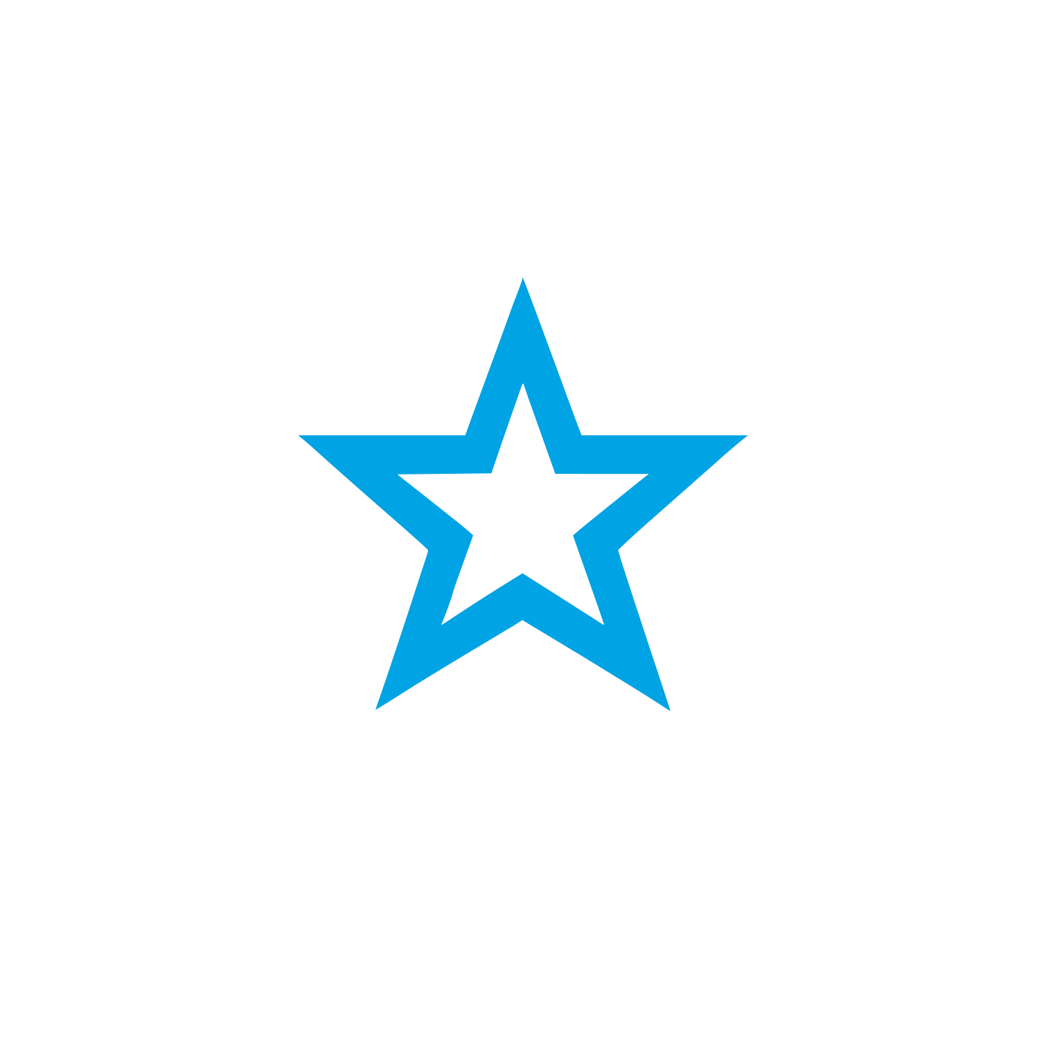 Black Star Logo #00a3e4