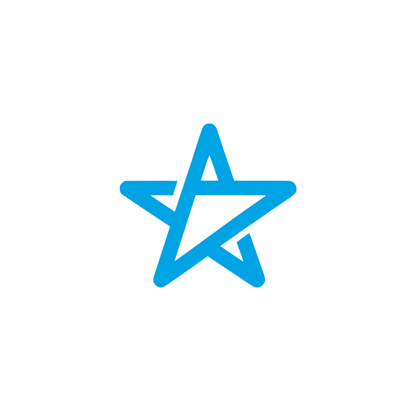 Abstract Star Logo #00a3e4