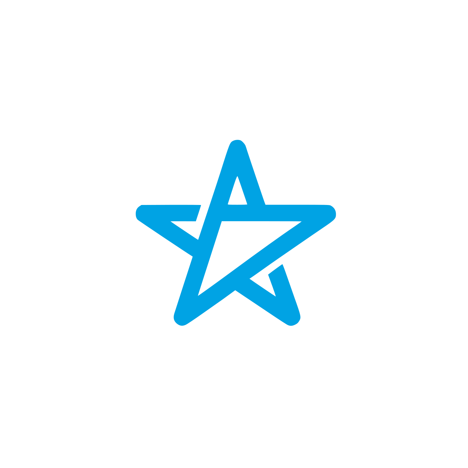 Abstract Star Logo #00a3e4
