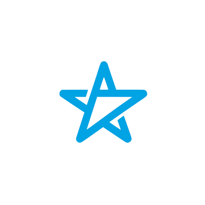 Abstract Star Logo #00a3e4