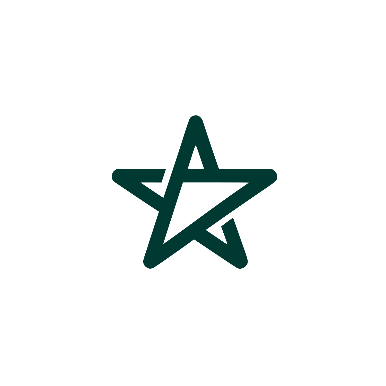 Abstract Star Logo #003932