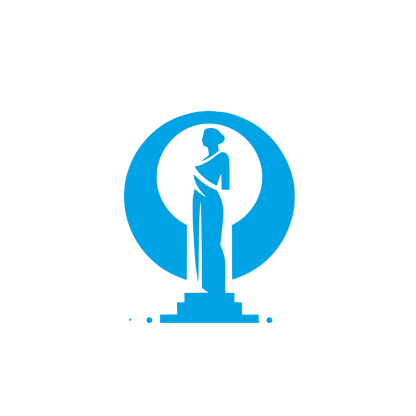 Statue Silhouette Logo #00a3e4