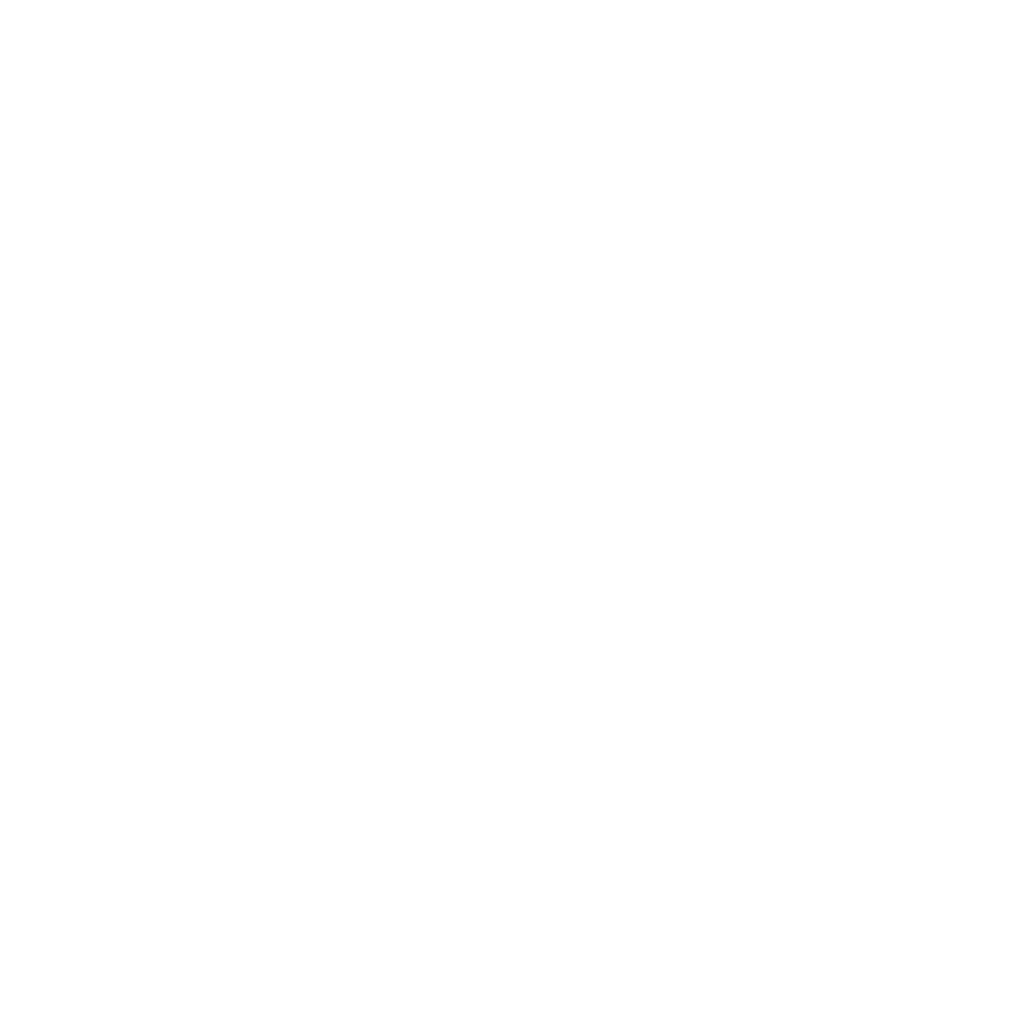 Statue Silhouette Logo #ffffff