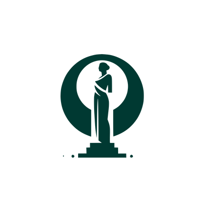 Statue Silhouette Logo #003932