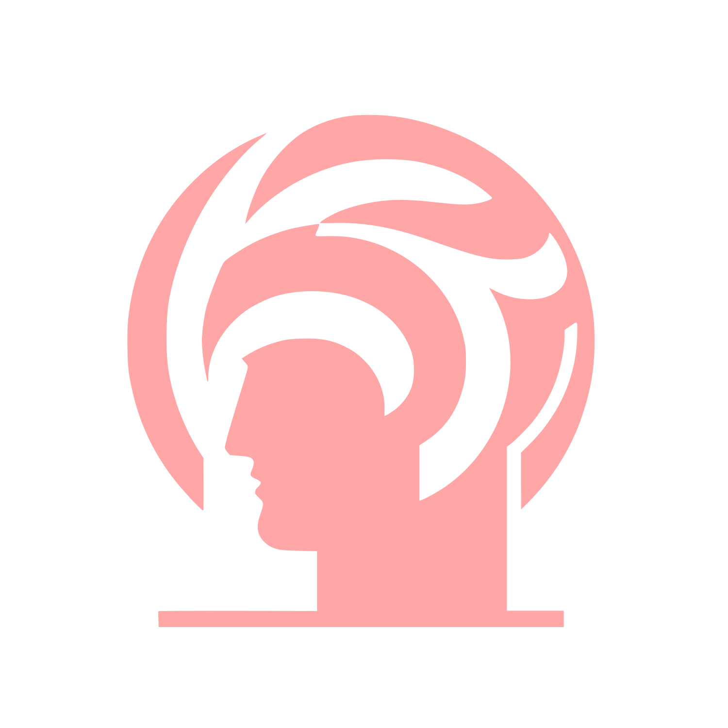 Bust Logo #ffa6a6