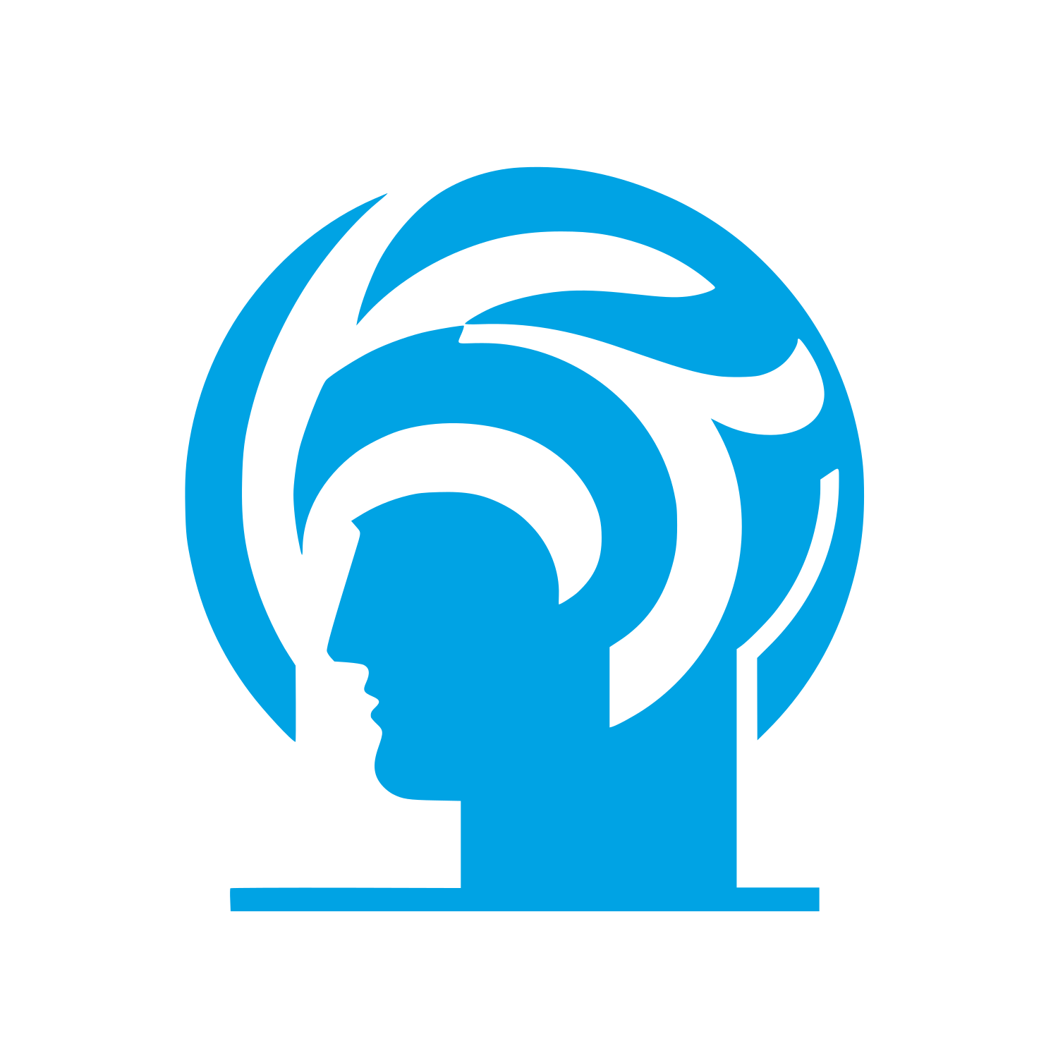 Bust Logo #00a3e4