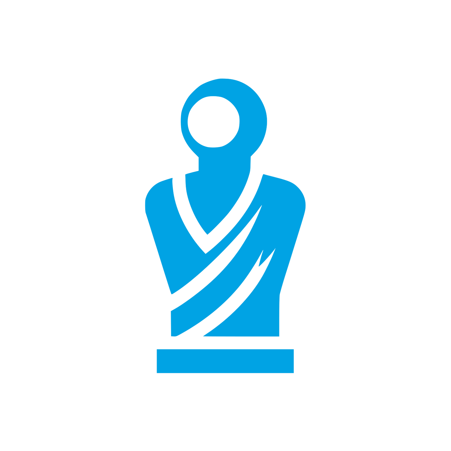Bust Logo #00a3e4