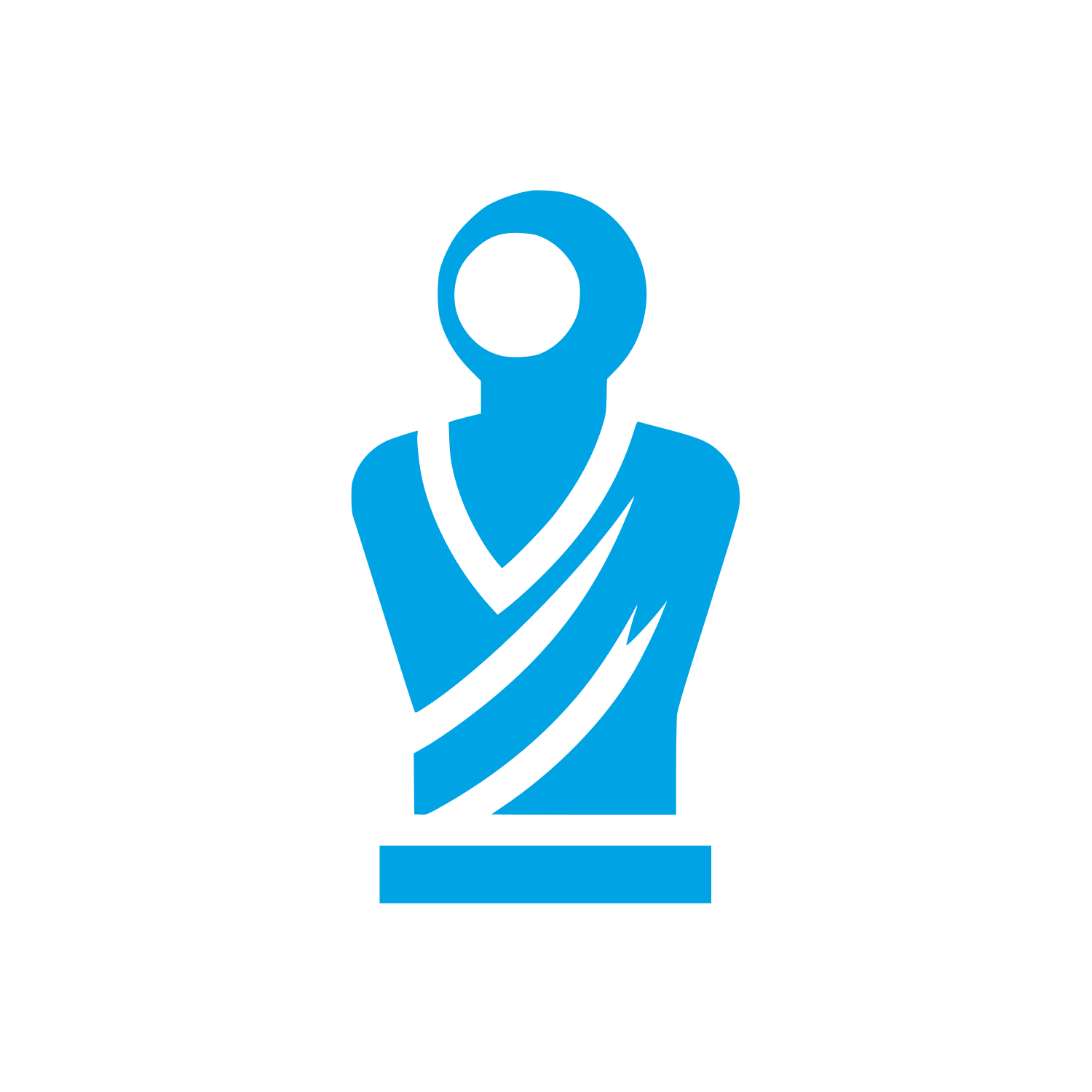 Bust Logo #00a3e4