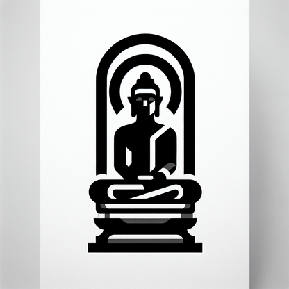 Buddhist Temple Logo