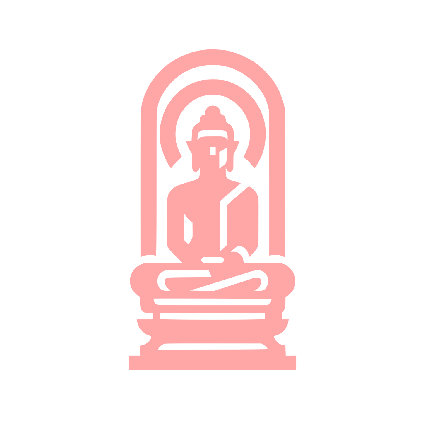 Buddhist Temple Logo #ffa6a6