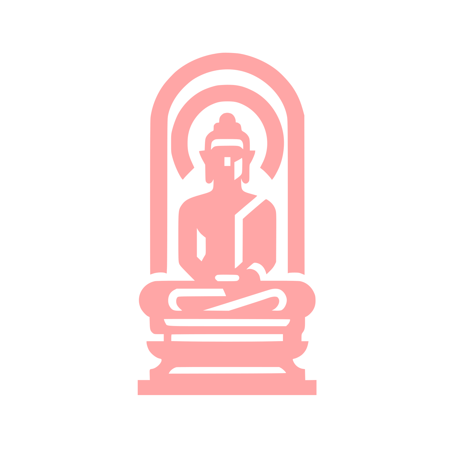 Buddhist Temple Logo #ffa6a6