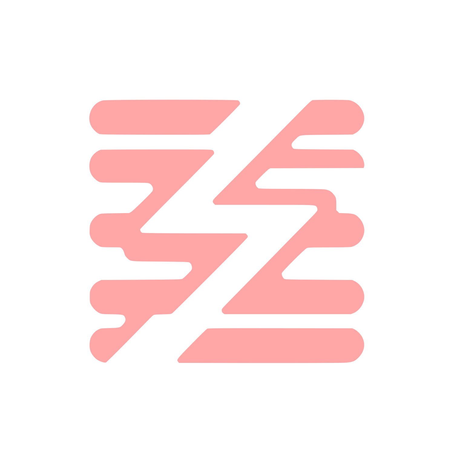Lightning Bolt Logo #ffa6a6