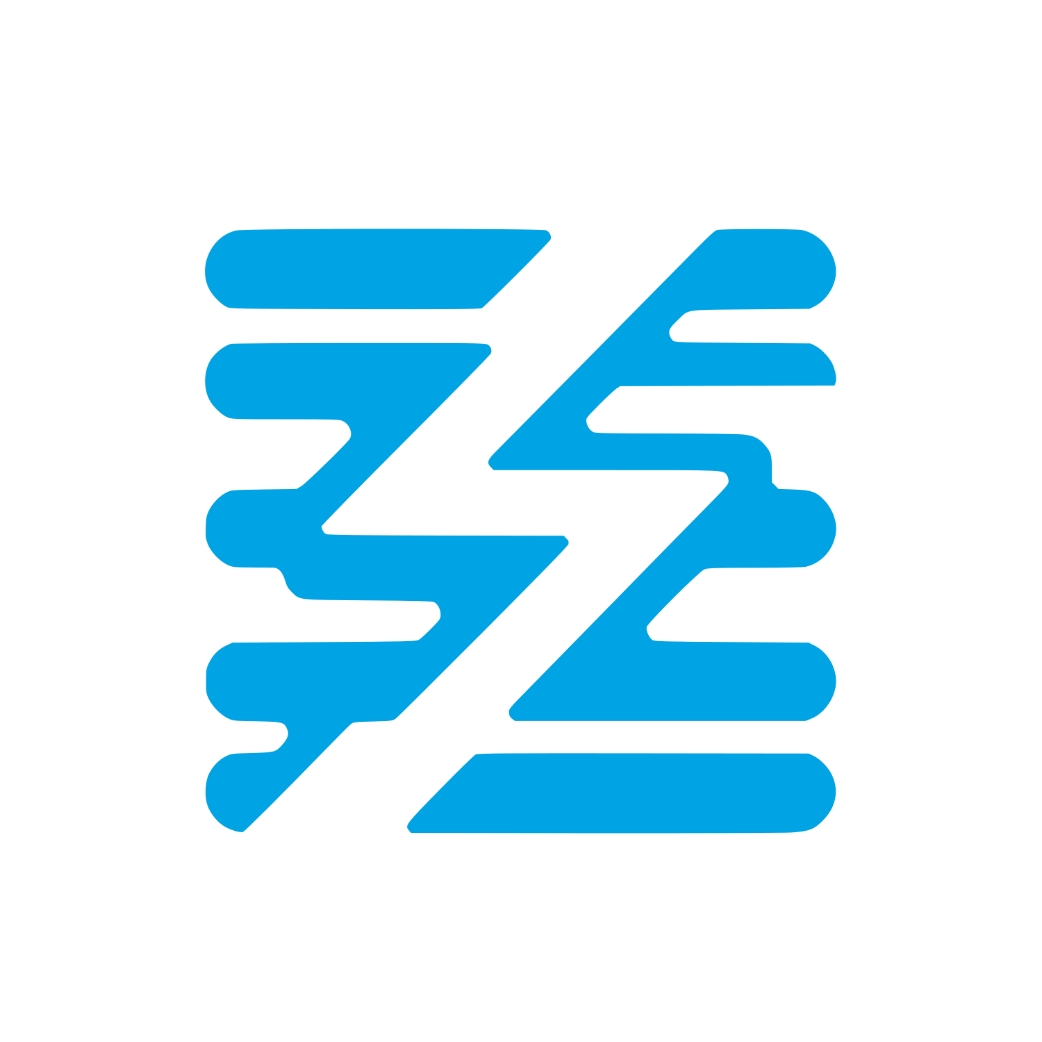 Lightning Bolt Logo #00a3e4
