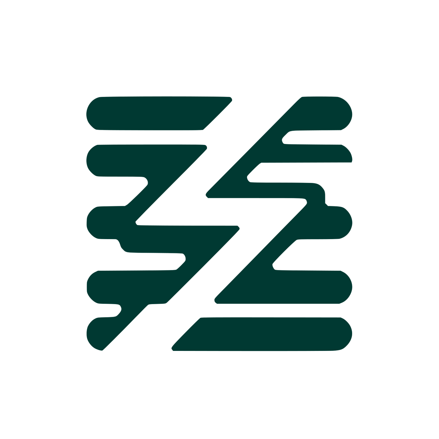Lightning Bolt Logo #003932