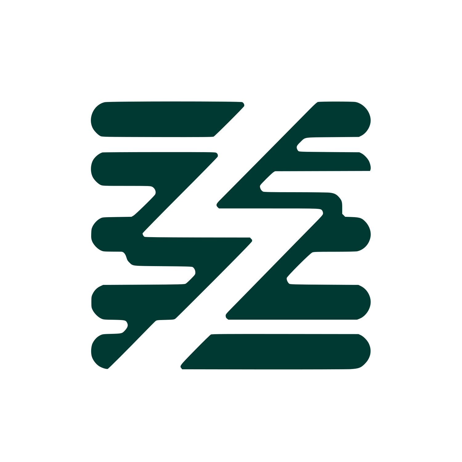 Lightning Bolt Logo #003932