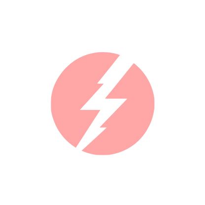 Black Lightning Logo #ffa6a6