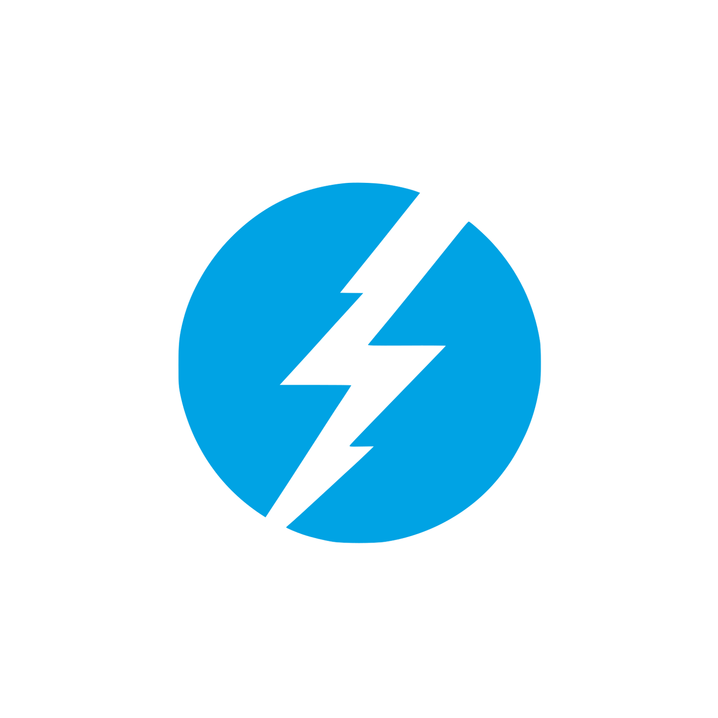 Black Lightning Logo #00a3e4