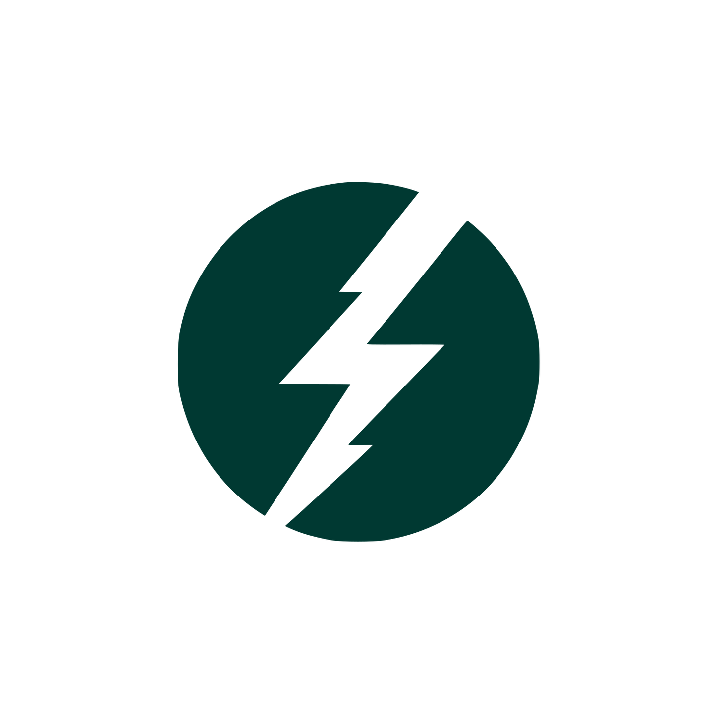 Black Lightning Logo #003932