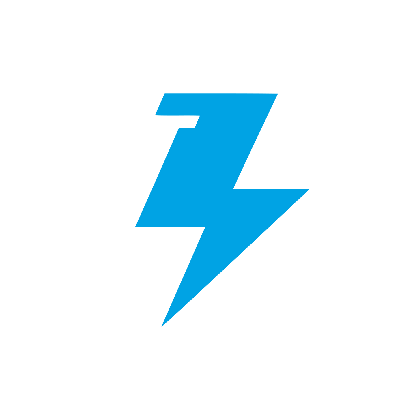 Lightning Bolt Logo #00a3e4