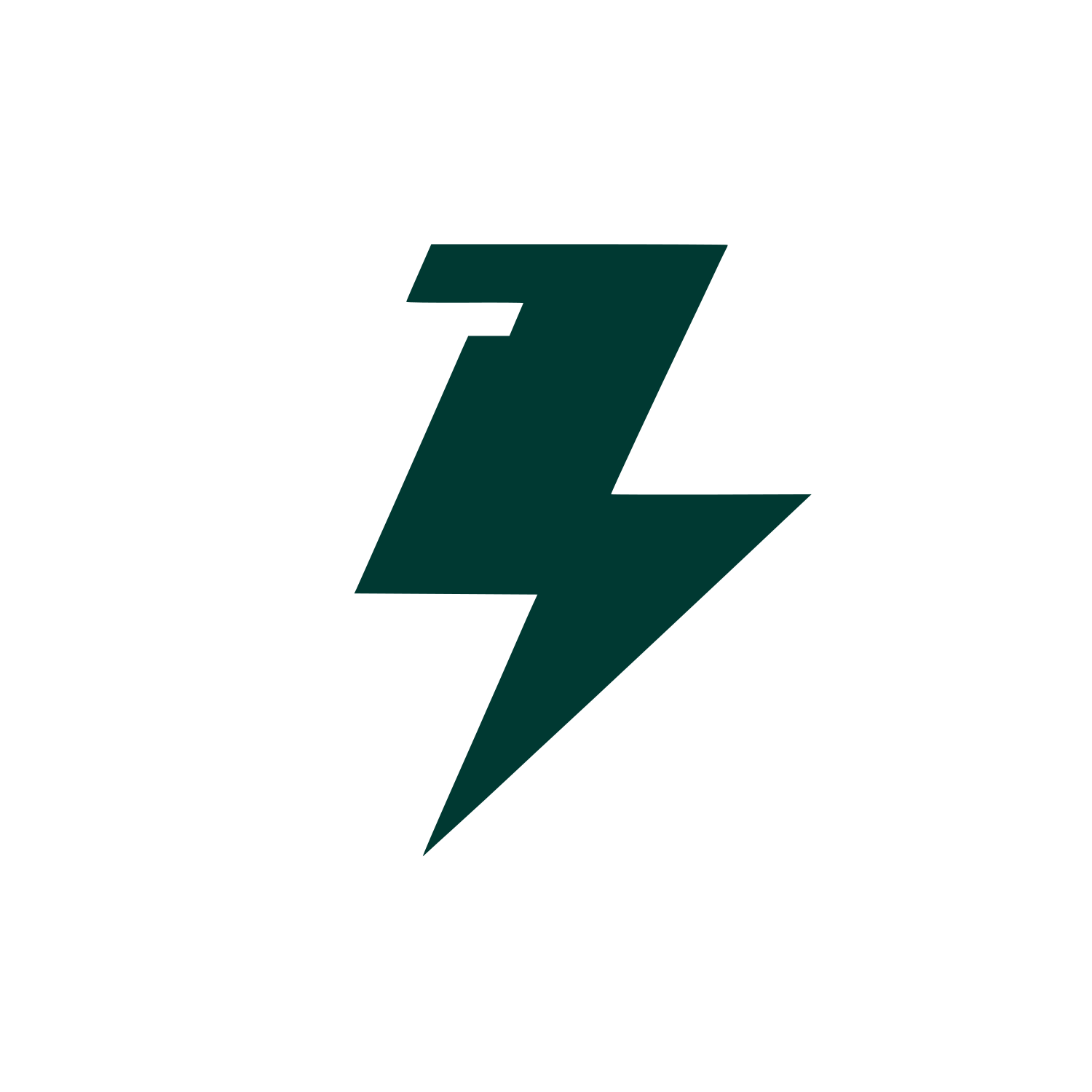 Lightning Bolt Logo #003932