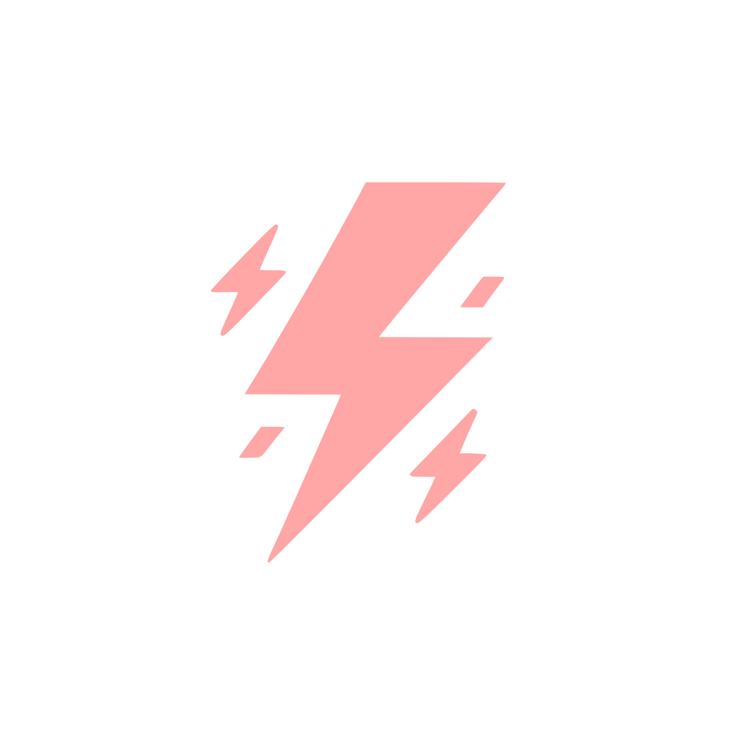 Electric Bolt Logo #ffa6a6