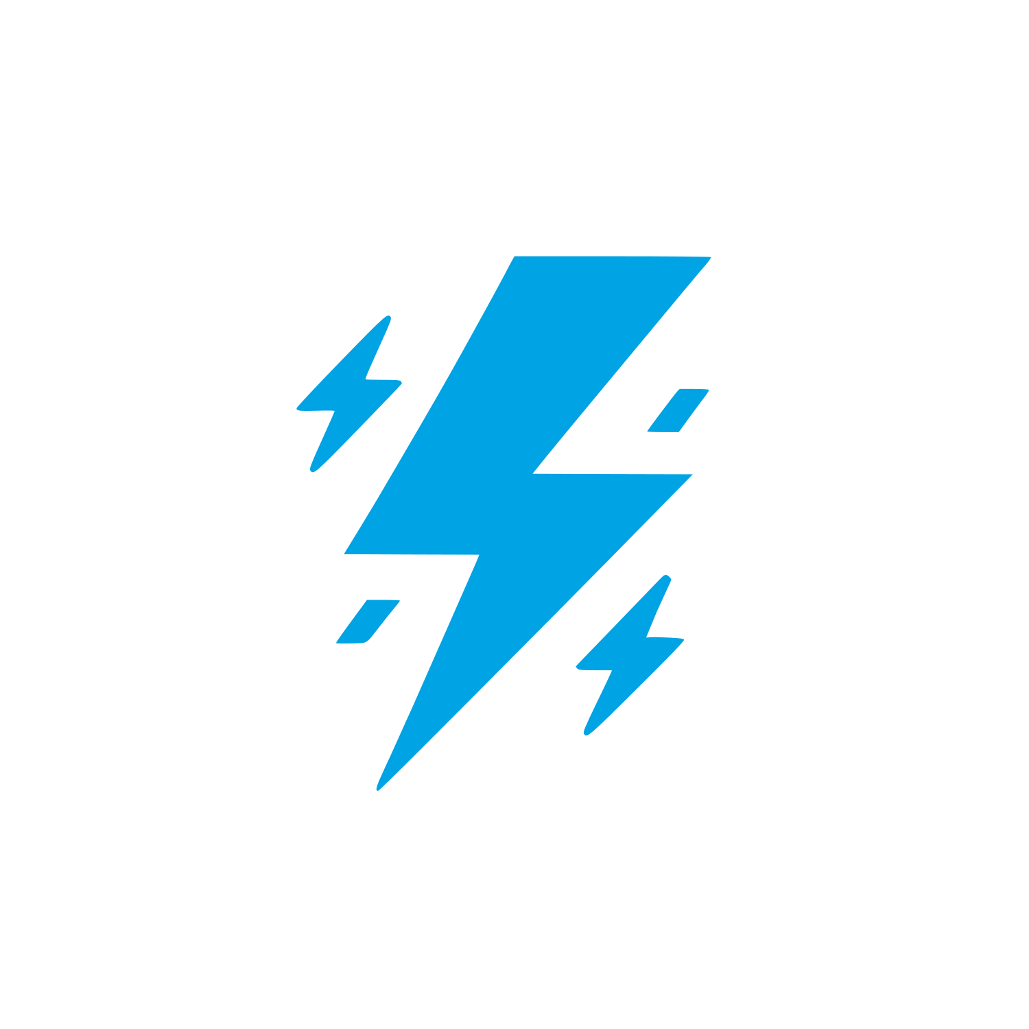Electric Bolt Logo #00a3e4